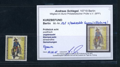 Berlin Michel Nummer 131x postfrisch , Befund
