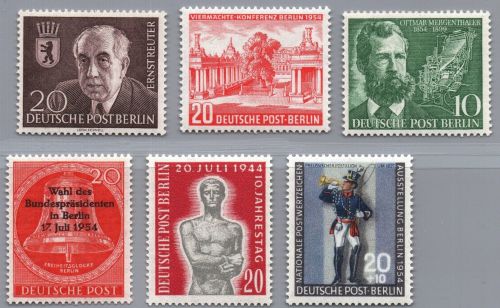 Berlin Michel-Nr. 115 - 120 postfrisch