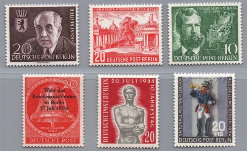 Berlin Michel-Nr. 115 - 120 postfrisch