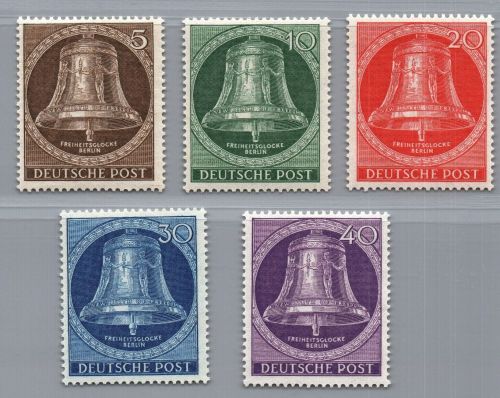 Berlin Michel Nummer 101 - 105 postfrisch