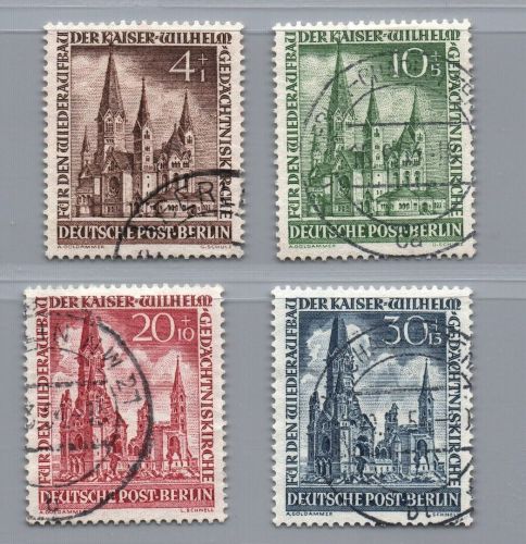 Berlin Michel Nummer 106 - 109 gestempelt