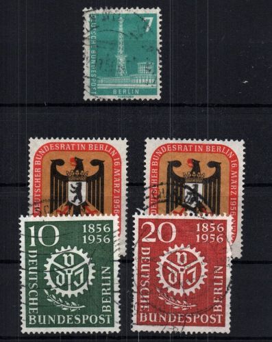 Berlin Michel Nummer 135 - 139 gestempelt