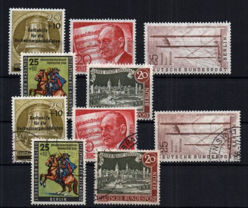 Berlin Michel Nummer 155 - 159 postfrisch + gestempelt