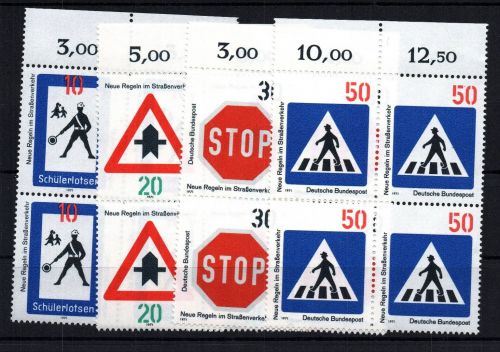 Bund Michel Nummer 665 - 668 postfrisch Viererblock