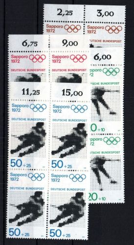 Bund Michel Nummer 680 - 683 postfrisch Viererblock