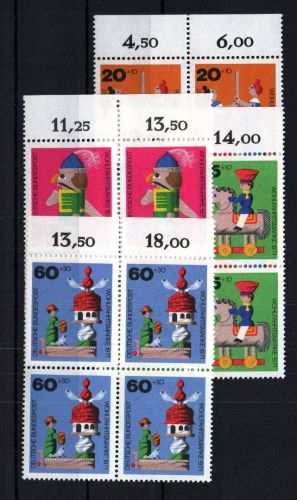 Bund Michel Nummer 705 - 708 postfrisch Viererblock