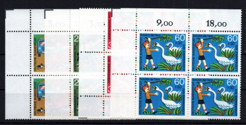 Bund Michel Nummer 711 - 714 postfrisch Viererblock