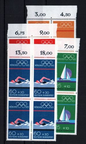 Bund Michel Nummer 719 - 722 postfrisch Viererblock
