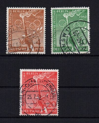 Berlin Michel Nummer 88 - 90 gestempelt