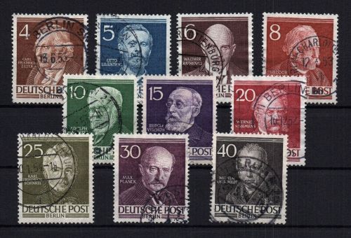 Berlin Michel Nummer 91 - 100 gestempelt