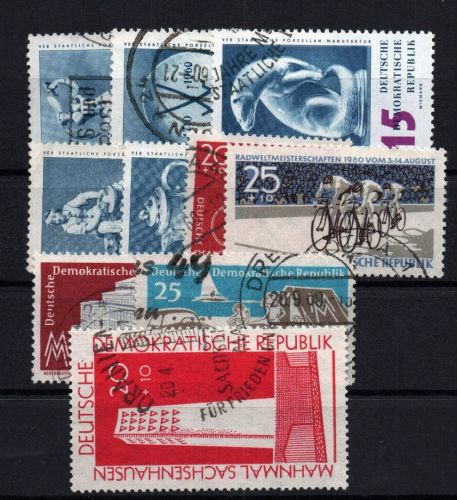 DDR Michel Nummer 774 - 783 gestempelt