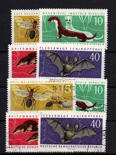 DDR Michel Nummer 869 - 872 postfrisch + gestempelt