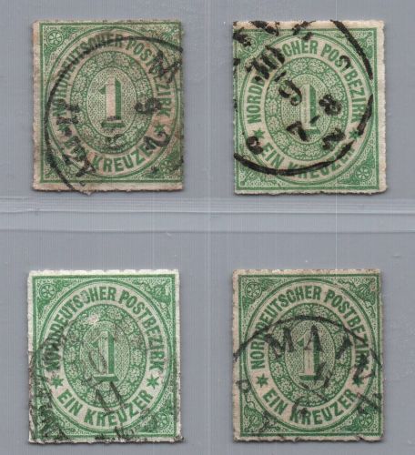 Norddeutscher Bund Michel-Nr. 7 LOT gestempelt