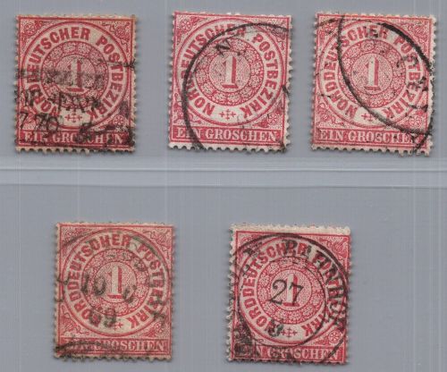 Norddeutscher Bund Michel-Nr. 16 LOT gestempelt