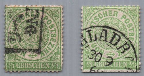 Norddeutscher Bund Michel-Nr. 14 LOT gestempelt
