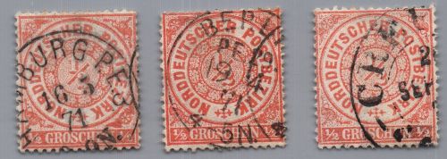 Norddeutscher Bund Michel-Nr. 15 LOT gestempelt