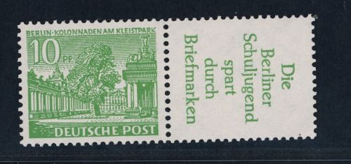 Berlin Zusammendruck Michel Nummer W21 postfrisch