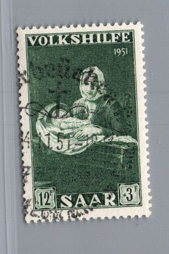 Saarland Michel Nummer 309 gestempelt + geprüft