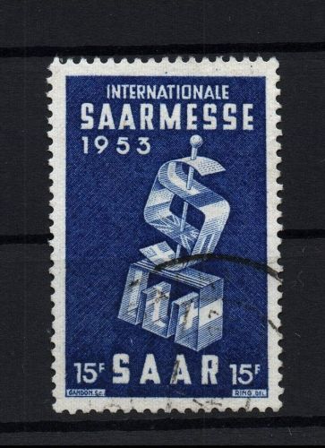 Saarland Michel Nummer 341 gestempelt
