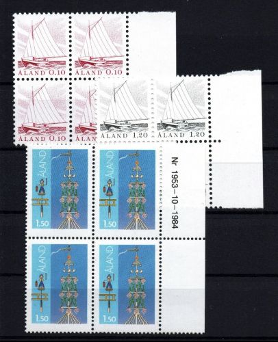 Aland Michel Nummer 8 - 10 Viererblock postfrisch