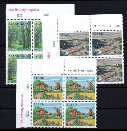 Aland Michel Nummer 11 - 13 Viererblock postfrisch