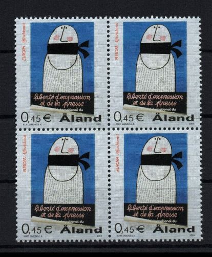 Aland Michel Nummer 223 Viererblock postfrisch