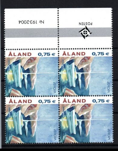 Aland Michel Nummer 225 Viererblock postfrisch