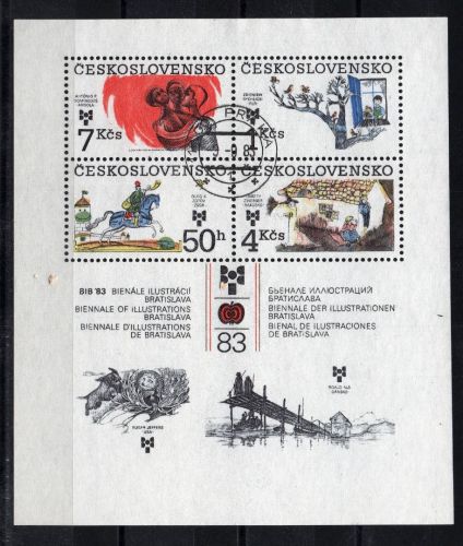 Tschechoslowakei Block Nummer 55 gestempelt