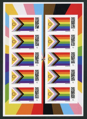 Dt. Post Pride Sonderedition #deliveredwithpride 2025 10er Bogen zu 0,95