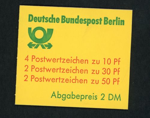 Berlin Markenheftchen 11i ( MH11i ) postfrisch