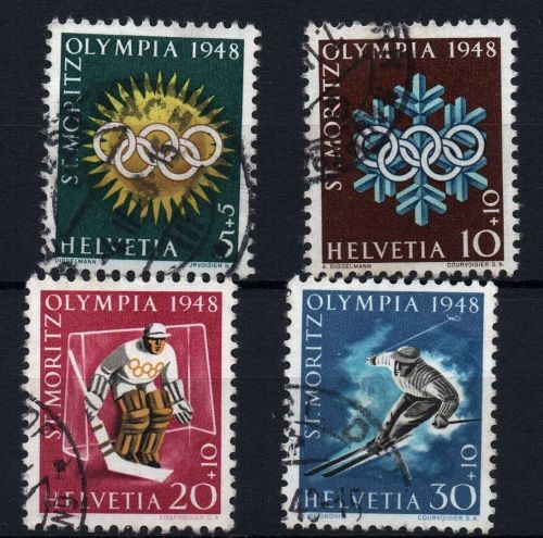 Schweiz Michel-Nr. 492 - 495 gestempelt