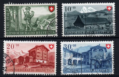 Schweiz Michel-Nr. 508 - 511 gestempelt