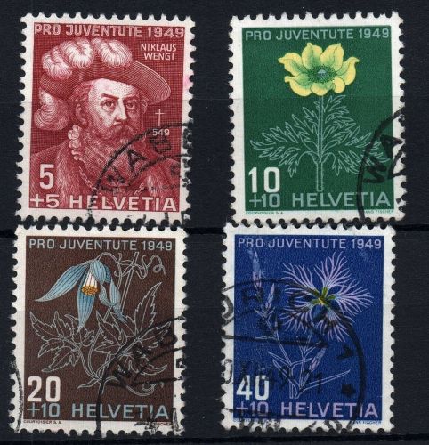 Schweiz Michel-Nr. 541 - 544 gestempelt