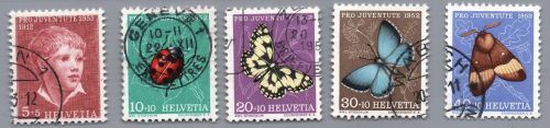 Schweiz Michel-Nr. 575 - 579 gestempelt