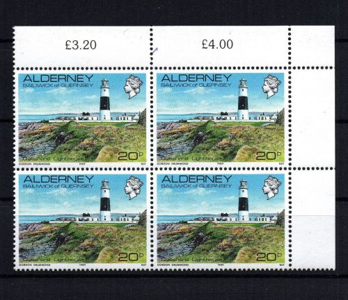 Alderney Michel Nummer 42 Viererblock postfrisch