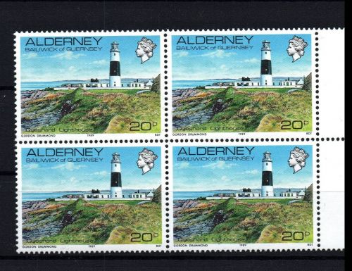 Alderney Michel Nummer 42 Viererblock postfrisch