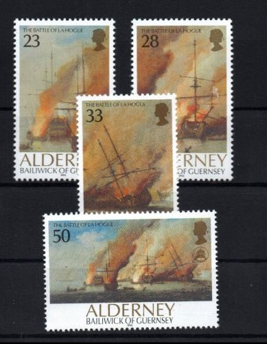Alderney Michel Nummer 55 - 58 postfrisch