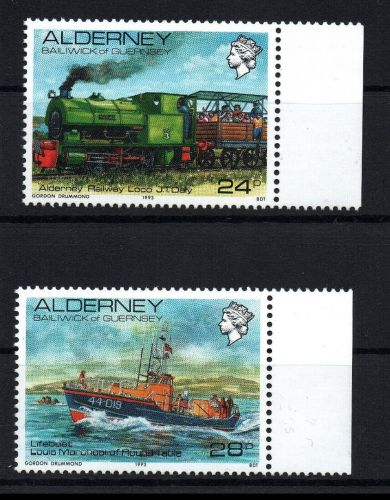 Alderney Michel Nummer 59 + 60 postfrisch