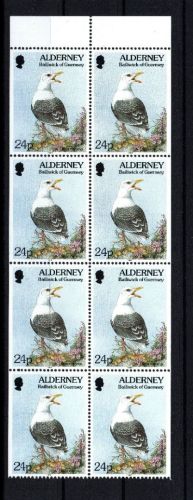 Alderney H Blatt Nummer 2 postfrisch