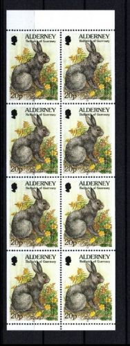 Alderney H Blatt Nummer 5 postfrisch