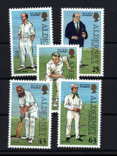 Alderney Michel Nummer 103 - 107 postfrisch