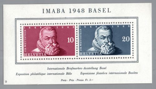 Schweiz Block Nummer 13 postfrisch