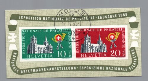 Schweiz Block Nummer 15 gestempelt