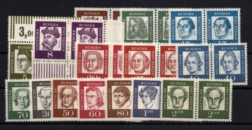 Berlin Michel Nummer 199 - 213 Paare postfrisch