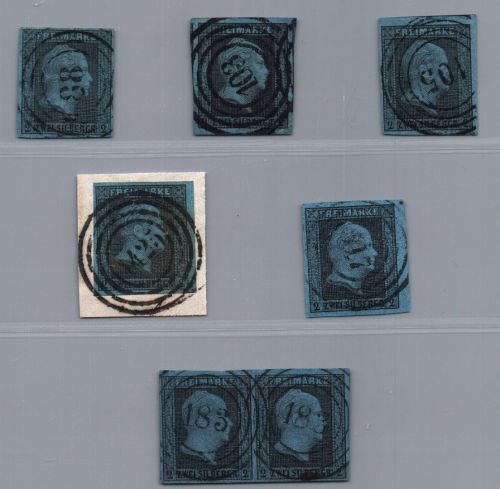 Preussen Michel-Nr. 3 Lot gestempelt