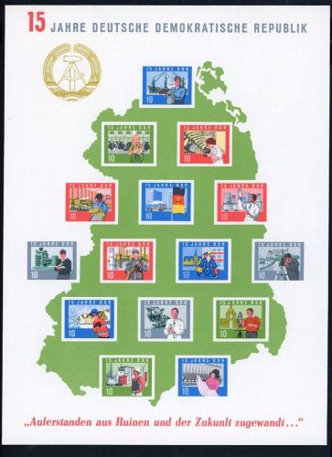 DDR Block Nummer 19 postfrisch
