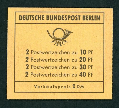 Berlin Markenheftchen MH 8a ( MH 8 a ) postfrisch