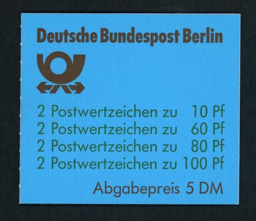 Berlin Markenheftchen 15 ( MH15 ) postfrisch