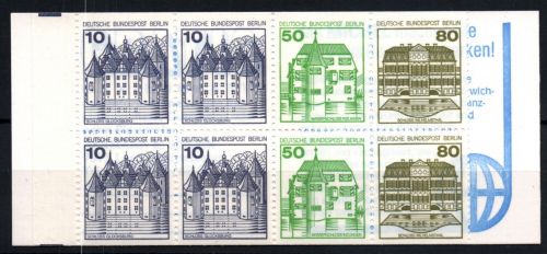 Berlin Markenheftchen 13a PFI , Plattenfehler 532I PF XI, postfrisch