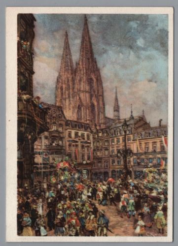 Ganzsache Dt. Reich - P276 Karneval Köln mit Sonderstempel Köln